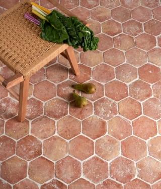 Terracotta Floor Tiles - Hexagon